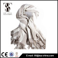 Newest design beige color oversize winter warm infinity scarf